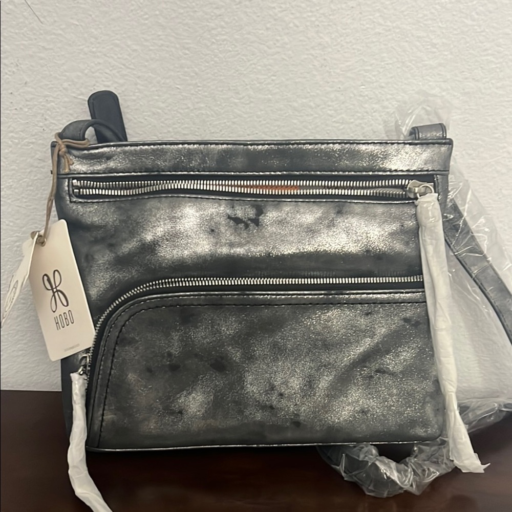 Hobo Silver Crossbody Bag